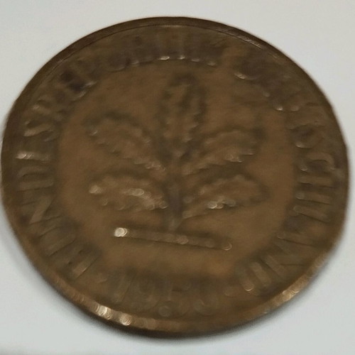 10 pfennig coin of Germany from 1950 like new