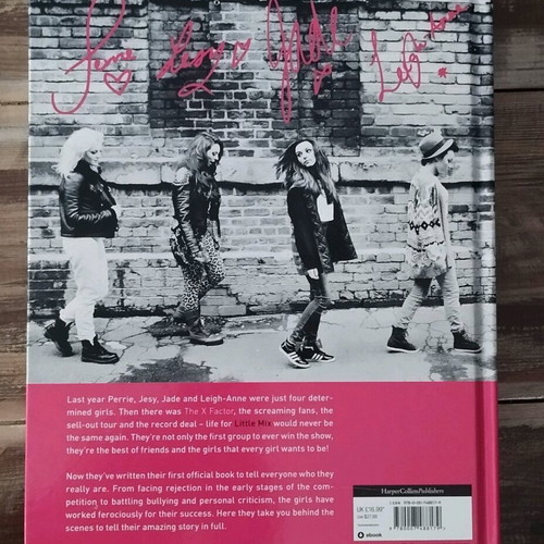 Little Mix Ready to Fly hardback book used with signed autograph