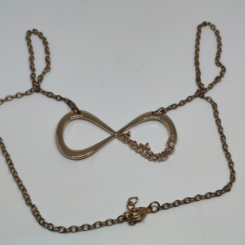 One Direction Infinity Necklace like new, rose gold color