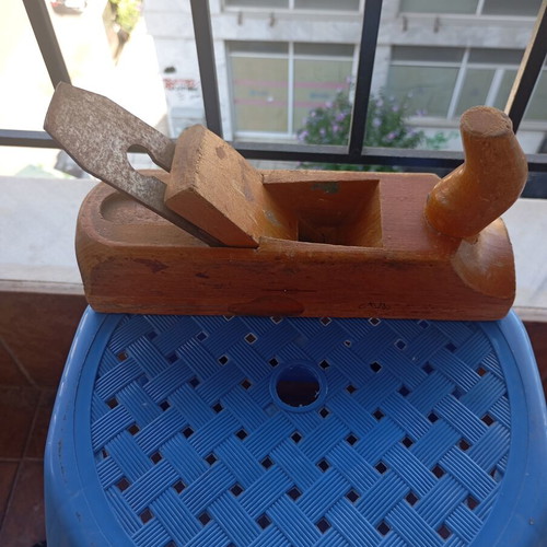 Tigre wooden hand plane used, authentic traditional rustic tool