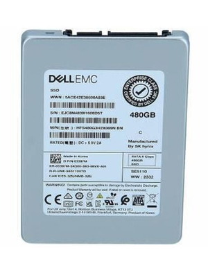 Dell 480GB SATA 6G 2.5" SSD used, enterprise server drive