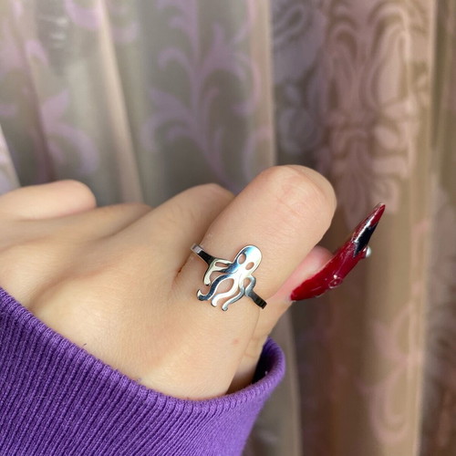 Steel octopus ring new, waterproof, adjustable