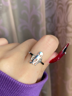 Steel octopus ring new, waterproof, adjustable