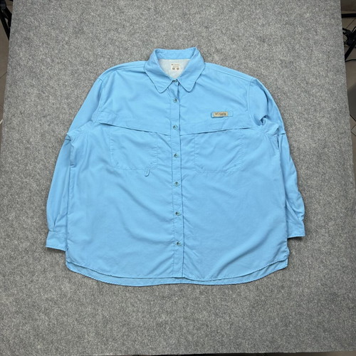 Columbia PFG women's blue fishing shirt used, size 2X