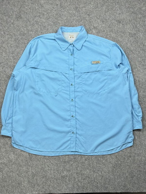 Columbia PFG women's blue fishing shirt used, size 2X