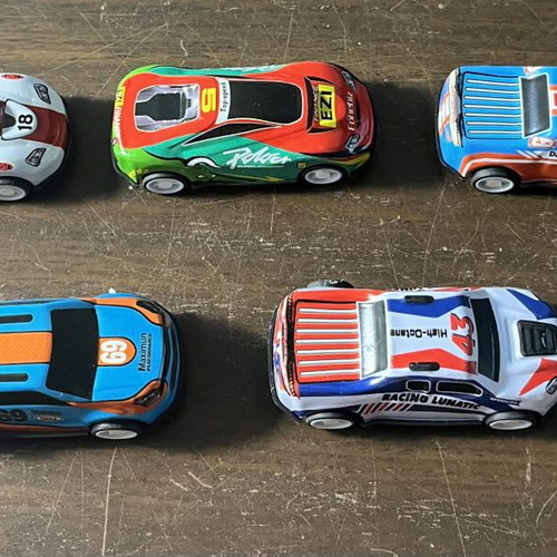 Pull Back Toy Car Set Racing Collection, like new, 5 pcs