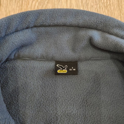 Salewa light fleece jacket used, size S, green and blue