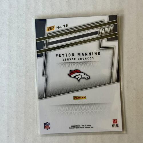 2024 Panini The National VIP Gold Pack Peyton Manning #15 Broncos καινούργιο