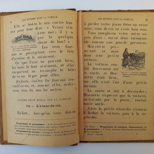 French book L'Annee Enfantine De Lecture Courante used 1912