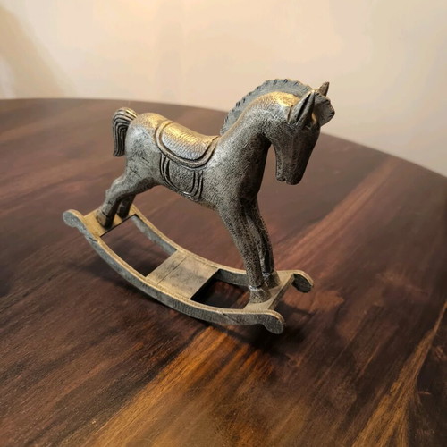 Decorative Rocking Horse like new, antique style polyresin