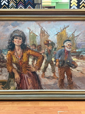 Картина Nino Salvadori Esposito употребявана, в рамка