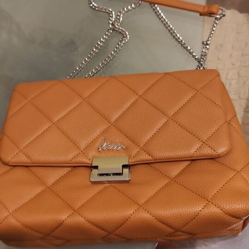Kem shoulder bag camel color new, medium size