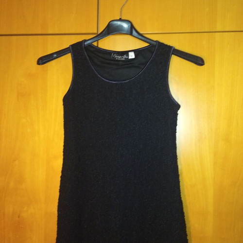 Black elastic mini dress like new, size S