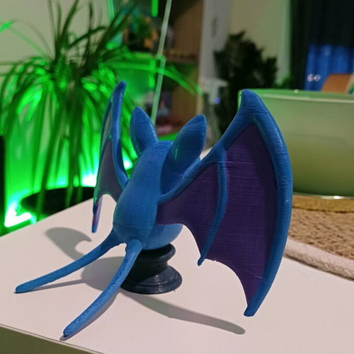 Zubat 3D printed figure like new with PLA base