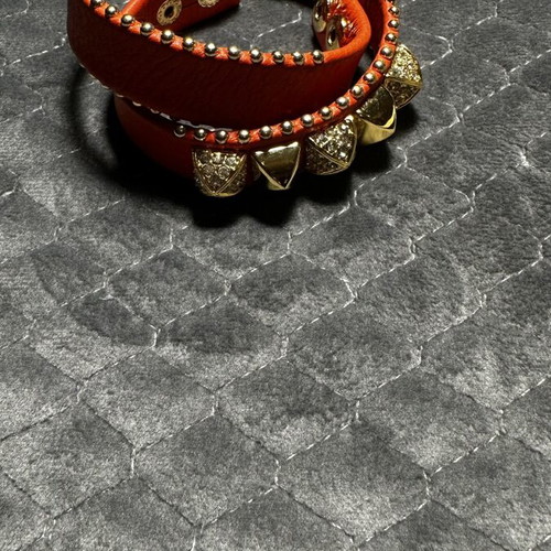 Juicy Couture leather bracelet new, red with studs