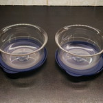 Tupperware serving bowls set of 2 450ml like new, airtight