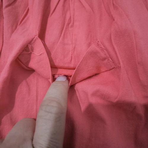 Strapless romper like new, coral with belt XS/S