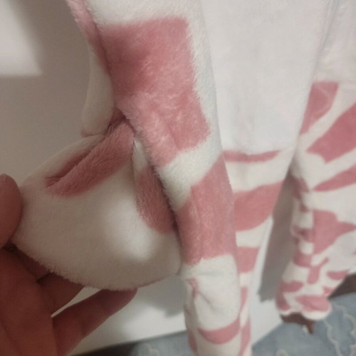 Onesie like new giraffe pattern, size 10 years, pink-white