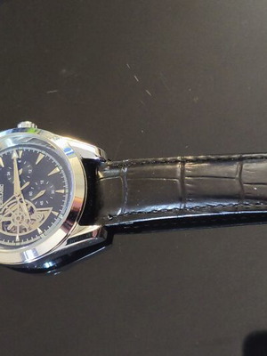 Aokulasic Mechanical Watch new with box, sapphire crystal, leather strap