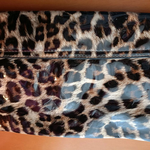 Patent leather bag like new, handheld