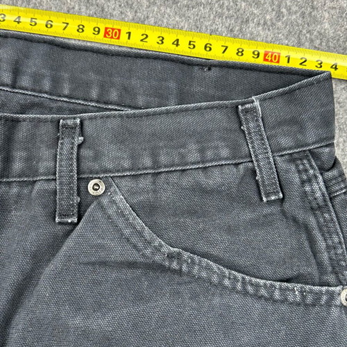 Dickies Carpenter Shorts Black Canvas used W34 Vintage 90s