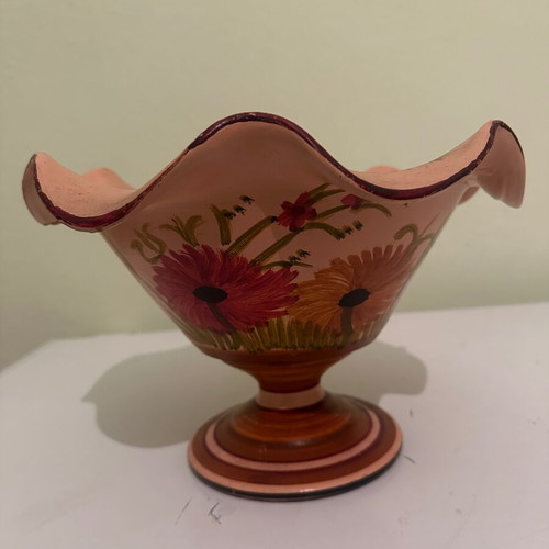 Ceramic vase large vintage like new, hand painted