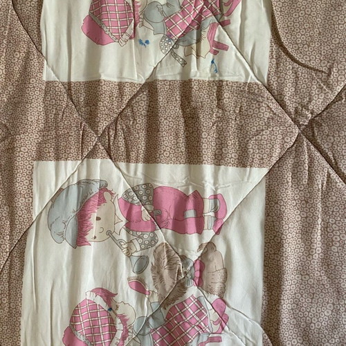 Children's quilt used with few blue stains 1.70x1.20