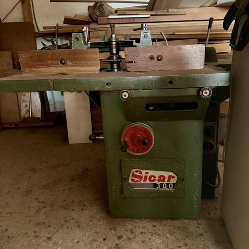 Woodworking machines used, radial, bandsaw, AEG polisher compressor