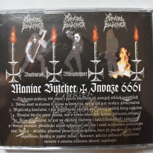 Maniac Butcher Invaze CD used, black metal