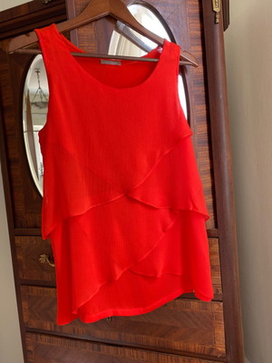 Orsay Top like new, coral shade, very soft texture