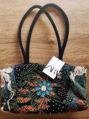 Zara shoulder bag new with colorful beads