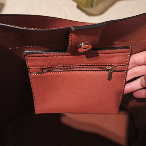 Asos shopper used oversized structured bag with contrast detail