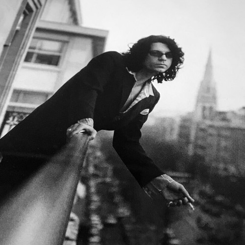 Michael Hutchence photo in white frame with glass, A4 size, like new
