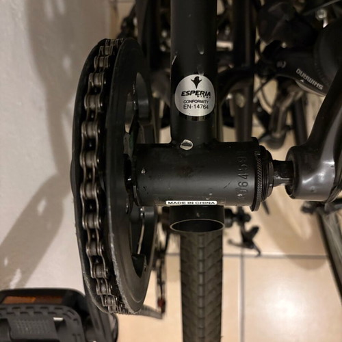 Esperia city folding bike like new, black, 6-speed