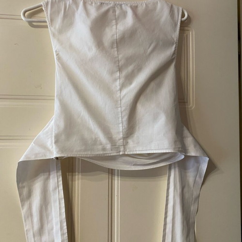 Zara Basic white crossover sleeveless top size S like new