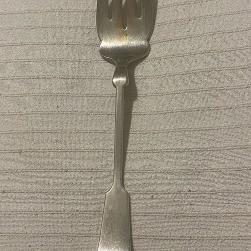 Bailey Banks & Biddle Silver Plate Sardine Serving Fork used