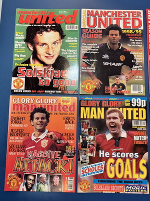 Περιοδικά Manchester United μεταχειρισμένα, πακέτο 8 δεκαετίας 90