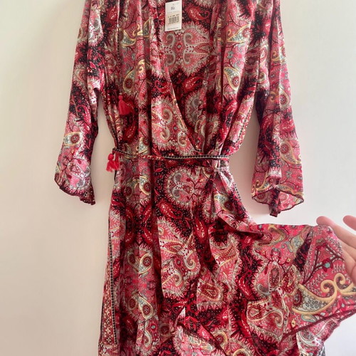 Ble Resort Collection Wrap Mini Dress New