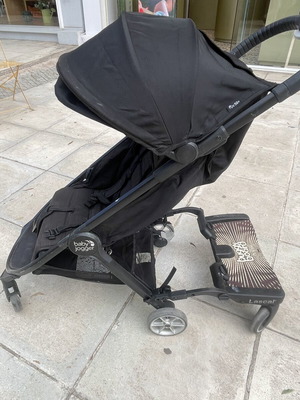 Baby Jogger stroller used with Baggy Board step