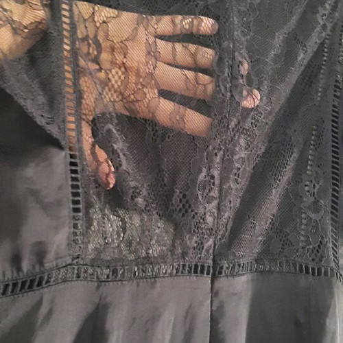 Zara lace dress new, black, size S