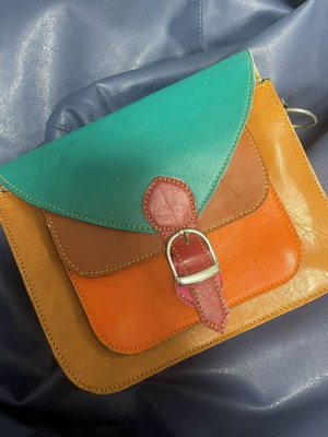 Colorful Crossbody Bag used with Colorblock Design