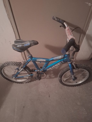 Blue BMX bike