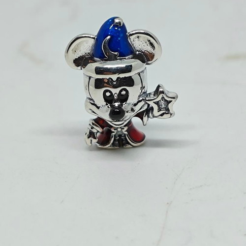 Disney Mickey Mouse Fantasia S925 Silver Collectible Charm like new