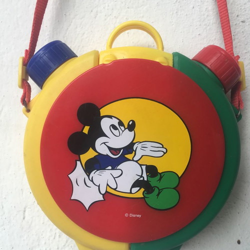 Mickey Mouse children's flask like new with two containers and cup