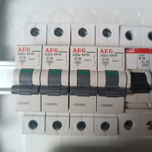 ABB Electrical Distribution Wall Panel three rows 12 elements like new