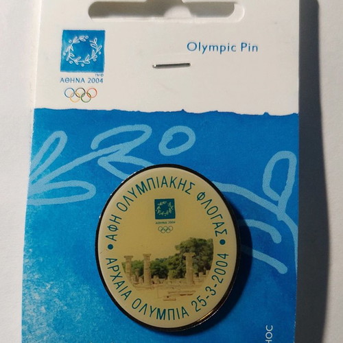 Olympic Flame Route A pins new, complete 2004 series