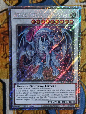 Azure Eyes Silver Dragon Platinum Secret Rare κάρτα Yu-Gi-Oh! σαν καινούργιο