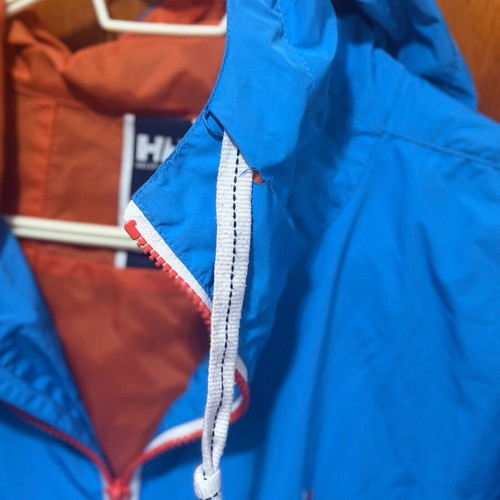 Helly Hansen men's windbreaker used, size XL, blue orange
