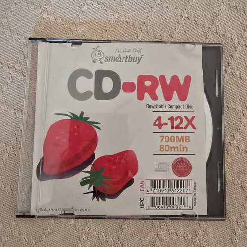Smartbuy CD-RW and TDK CD-R80 discs like new, 700MB 80min