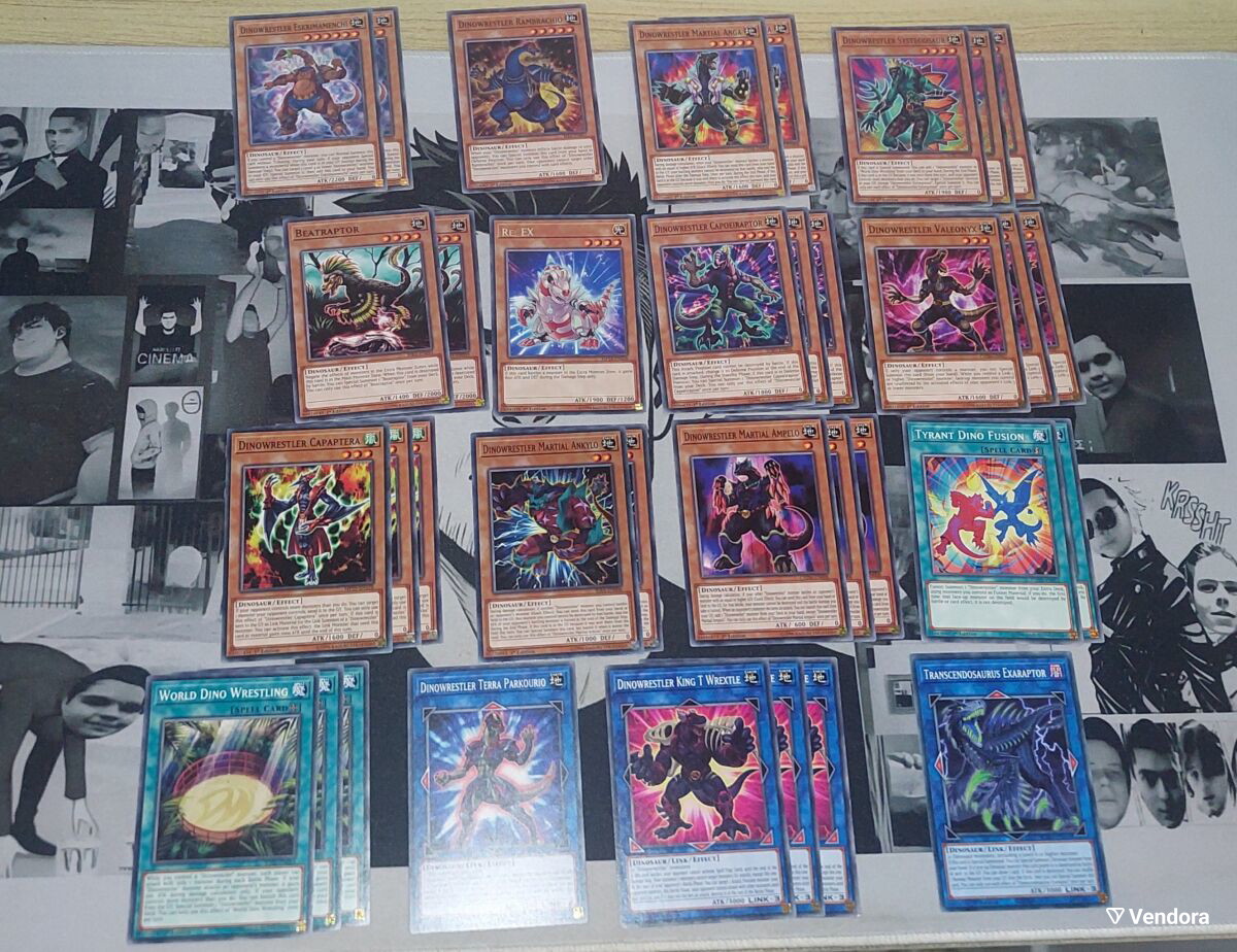 dinowrestler yugioh deck Generic Complete Custom for Yu-Gi-Oh! VRAINS Mint / near mint condition trading card Yu-Gi-Oh! Dinowrestler Core package like